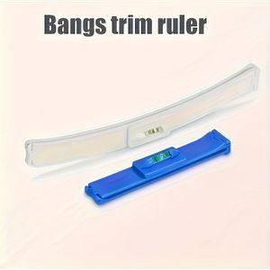 2 sets zelfbedienings ponytrimlinialen, professionele kapseltrimsets, ponyklemmen + witte haareinde klemmen, haarstylingtools voor thuis en onderweg