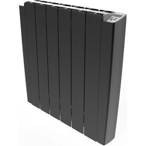 Electrische radiator met stekker en afstand bediening antraciet 2000 W 58 x 108 cm