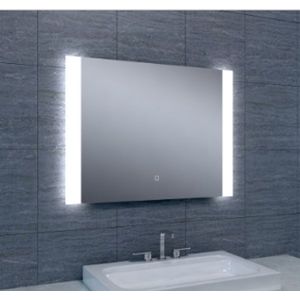 Badkamerspiegel Sunny 80x60cm Geintegreerde LED Verlichting Verwarming Anti Condens Touch Lichtschakelaar Dimbaar