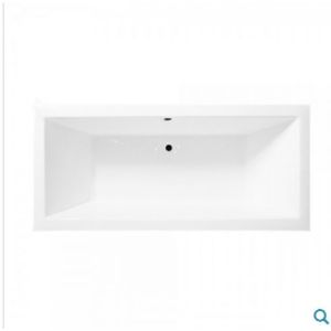 Ligbad Wiesbaden Santino SQ inbouw 180*80*49 cm wit DUO