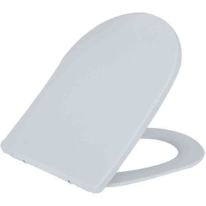 Wiesbaden Shade Slim toiletzitting + deksel one-touch mat-wit