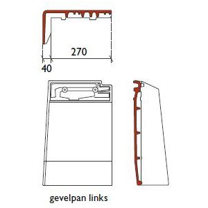 Monier gevelpan links Signy-Finnez antraciet