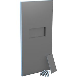 Wedi Sanwell Wandelement met Nis 250x90cm XL