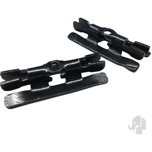 Elephant RVS Tussenclips Zwart 100st voor Naadloze Shiplap Planken