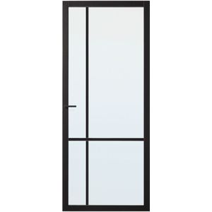Binnendeur Skantrae Slimseries SSL 4009 Blank Glas Zwart 201.5x73cm Stomp