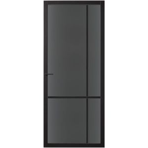 Binnendeur Skantrae Slimseries SSL 4007 Rookglas Zwart 231.5x93cm Opdek Rechts