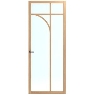 Binnendeur Skantrae SSL 14811 Blank Glas Natural Oak 231.5x93cm Opdek Rechts
