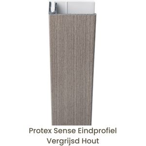 Protex® Sense Eindprofiel Alu/PVC Vergrijsd Hout