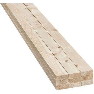Vuren lat geschaafd 22x75mm - Netto 18x70mm Lengte 330cm