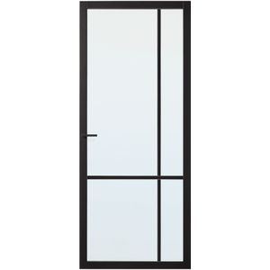 Binnendeur Skantrae Slimseries SSL 4007 Blank Glas Zwart 211.5x93cm Stomp