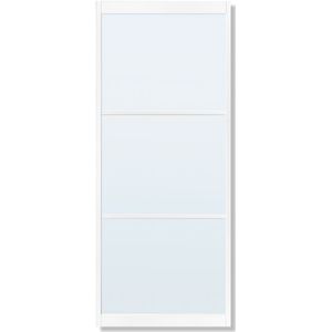 Taatsdeur Skantrae Slimseries Ultra SSL 4203 Blank Glas Wit Hoogte: 231.5 - 250cm