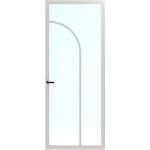 Binnendeur Skantrae SSL 14612 Blank Glas Wit Gelakt 201.5x78cm Schuifdeur