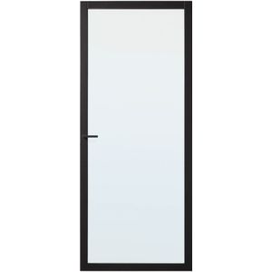 Binnendeur Skantrae Slimseries SSL 4000 Blank Glas Zwart 211.5x78cm Stomp