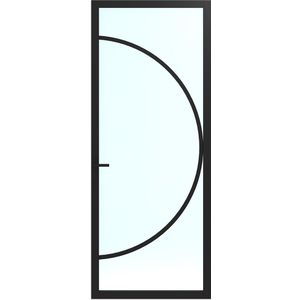 Skantrae - SSL 4513 - Binnendeur - Zwart - Blank Glas - 201.5x93cm - Stomp