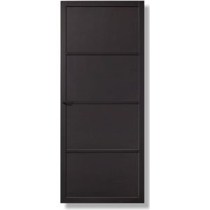 Binnendeur Skantrae Slimseries SSL 4084 Paneeldeur Zwart 211.5x88cm Opdek Rechts