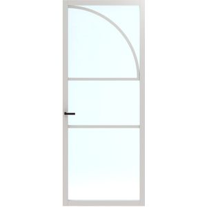 Binnendeur Skantrae SSL 14614 Blank Glas Wit Gelakt 211.5x88cm Stomp Rechts