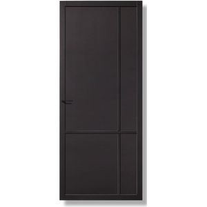 Binnendeur Skantrae Slimseries SSL 4087 Paneeldeur Zwart 211.5x83cm Opdek Rechts