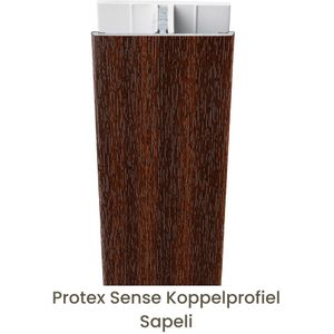 Protex® Sense Koppelprofiel Alu/PVC Sapeli