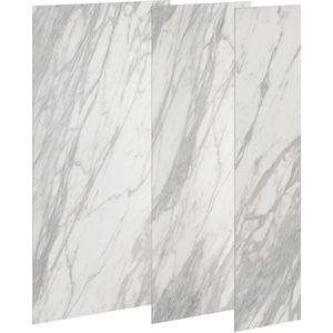 Wedi Top Wall Marble White Afmeting 2.600x1.200mm