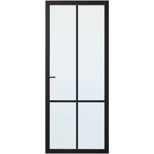 Binnendeur Skantrae Slimseries SSL 4008 Nevel Glas Zwart 211.5x88cm Stomp