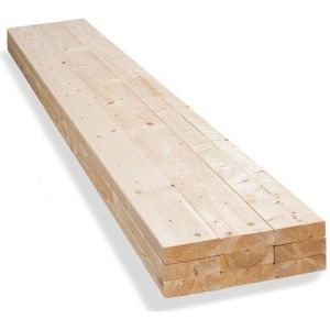 Vuren balk C24 geschaafd 63x160mm - Netto 58x155mm Lengte 330cm