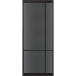 Taatsdeur Skantrae Slimseries Ultra SSL 4107 Rookglas Zwart Hoogte: 211.5 - 231.5cm