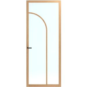 Binnendeur Skantrae SSL 14812 Blank Glas Natural Oak 211.5x88cm Opdek Rechts