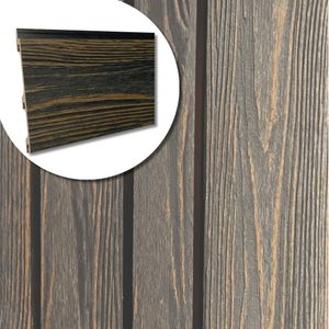 Eva-Last Composiet Gevelbekleding Darkwood Black Stripes XL