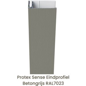 Protex® Sense Eindprofiel Alu/PVC Betongrijs RAL7023