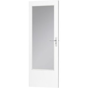 Afgelakte Binnendeur Skantrae SKB 296 GG Volspaan Wit RAL9010 211.5x83cm Opdek Rechts