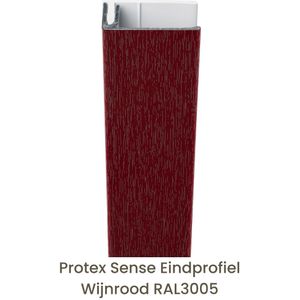 Protex® Sense Eindprofiel Alu/PVC Wijnrood RAL3005