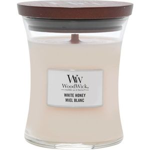 WoodWick Kamergeuren Geurkaarsen White Honey Medium Jar