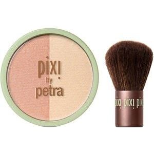 Pixi Make-up Make-up gezicht Cheeks Beauty Blush Duo + Kabuki Peach Honey