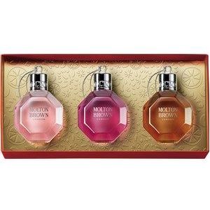 Molton Brown Bath & Body Bath & Shower Gel Bauble Festive Bauble Collection Bath & Shower Gel Delicious Rhubarb & Rose 75 ml + Bath & Shower Gel Fiery Pink Pepper 75 ml + Bath & Shower Gel Re-Charge Black Pepper 75 ml