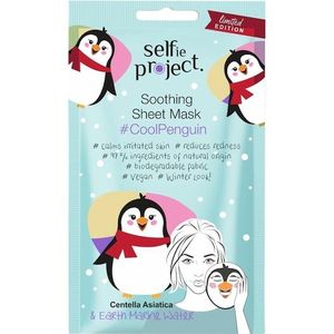 Selfie Project Gezichtsmaskers Doek maskers Kalmerend bladmasker#Cool Penguin