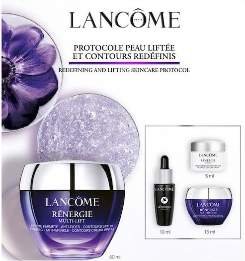 Lancôme Gezichtsverzorging Anti-Aging Rénergie Multi-Lift Cream Set Rénergie Multi-Lift Cream SPF15 50 ml + Génifique Ultimate Serum 10 ml + Rénergie Eye Cream 5 ml + Rénergie Multi-Lift Night Cream 15 ml
