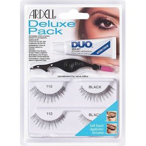 Ardell Ogen Wimpers Deluxe Pack 2 Pairs Of Lashes Nr. 110 + Adhesive + Lash Applicator