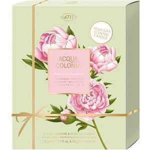 4711 Acqua Colonia Basic Range Peony & Sandalwood Cadeauset Eau de Cologne Spray 100 ml + Candle 72 g