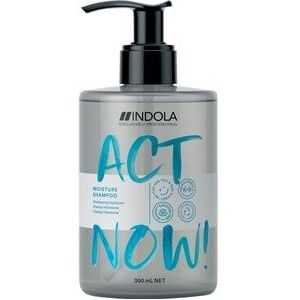 Indola Act Now! Moisture Shampoo 1000ml - Normale shampoo vrouwen - Voor Alle haartypes