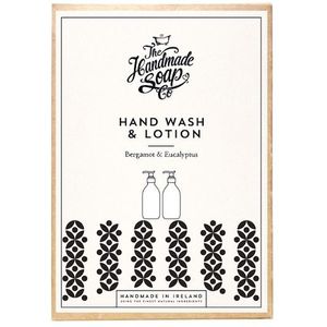 The Handmade Soap Collections Bergamot & Eucalyptus Handverzorgingsgeschenkset Hand Wash 300 ml + Hand Lotion 300 ml