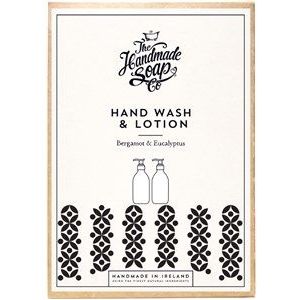 The Handmade Soap Collections Bergamot & Eucalyptus Handverzorgingsgeschenkset Hand Wash 300 ml + Hand Lotion 300 ml