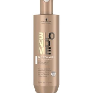 Schwarzkopf BlondMe All Blondes Detox Shampoo 300ml - Normale shampoo vrouwen - Voor Alle haartypes