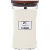 WoodWick Geurkaars Mini White Tea & Jasmine 85 gr