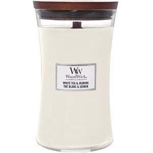 WoodWick Geurstokjes Geurkaarsen White Tea & Jasmine Mini Jar
