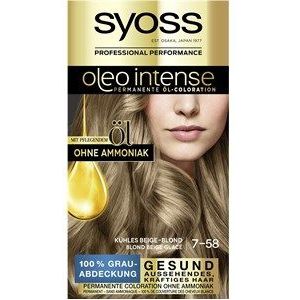 Syoss Kleuringen Oleo Intense  7-58 koel beige blond niveau 3Olie-coloration
