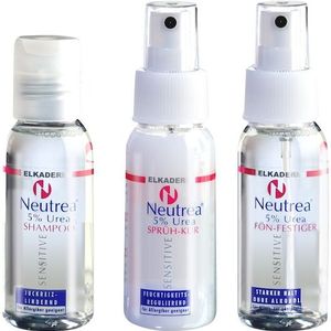 Neutrea 5% Urea Haren Verzorging Mini-Set Urea Shampoo 50 ml + spraykuur 50 ml + föhnversteviger 50 ml