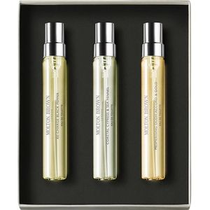 Molton Brown Sets Cadeausets Woody & Aromatic Fragrance Discovery Set Eau de Toilette Spray Re-charge Black Pepper 7.5 ml + Coastal Cypress & Sea Fennel 7.5 ml + Mesmerizing Oudh Accord & Gold 7.5 ml