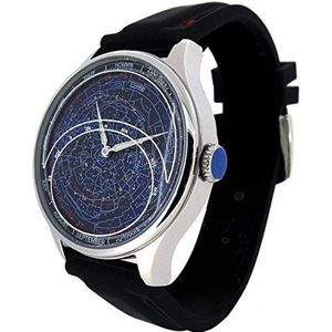 Astro Constellation Polshorloge - Planisphere and Astronomie hemelse horloge, riem, Riemen.