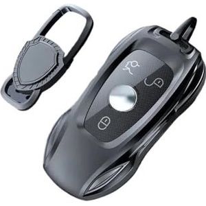 Sleutelbehuizing Zinklegering Zilver Autosleutel Geval Keyless Cover Sleutel Shell Auto Accessoires Voor C E-Klasse GLC GLA GLB GLS A200 C200 Autosleutelhoesje(B2 set 1)
