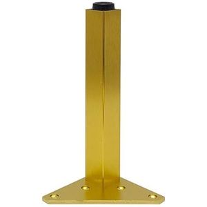 4 stuks verstelbare poten for meubels metaal zwart goud salontafelpoten dressoir stoel tv badkamermeubel vervanging voetfitting Cheerfully (Color : 4pcs-10cm-gold)